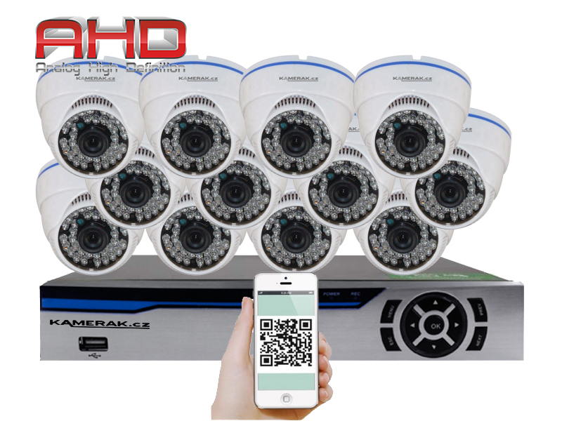 12 kamerov systm AHD HE12-51A 2Mpx