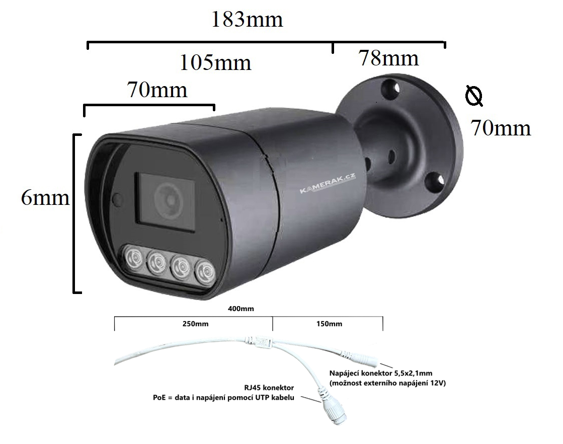 Venkovn� 8MPx IP kamera nab�z� 4K rozli�en�