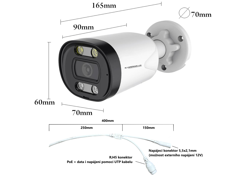 Venkovn� 8MPx IP kamera nab�z� 4K rozli�en�