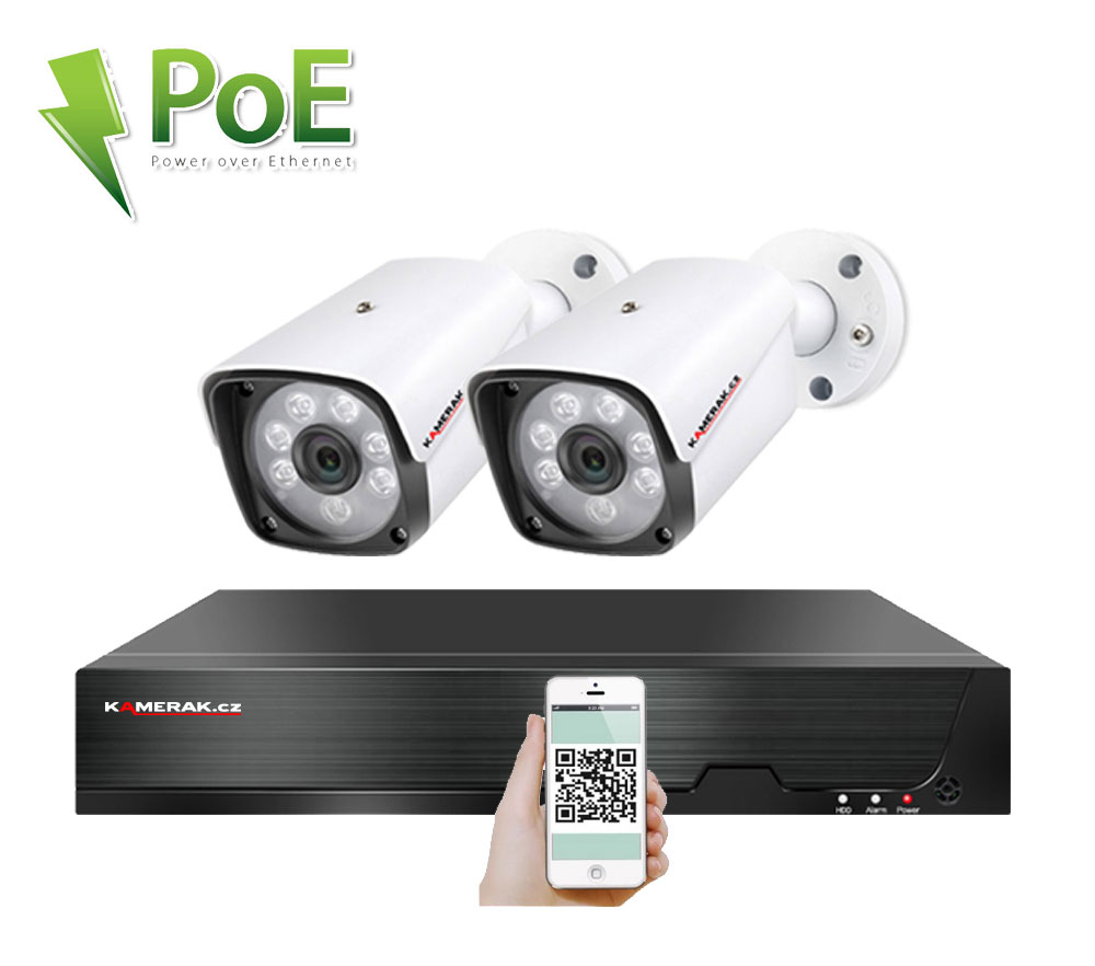 2 kamerov systm PoE IP XM-201D 8MPx 4K
