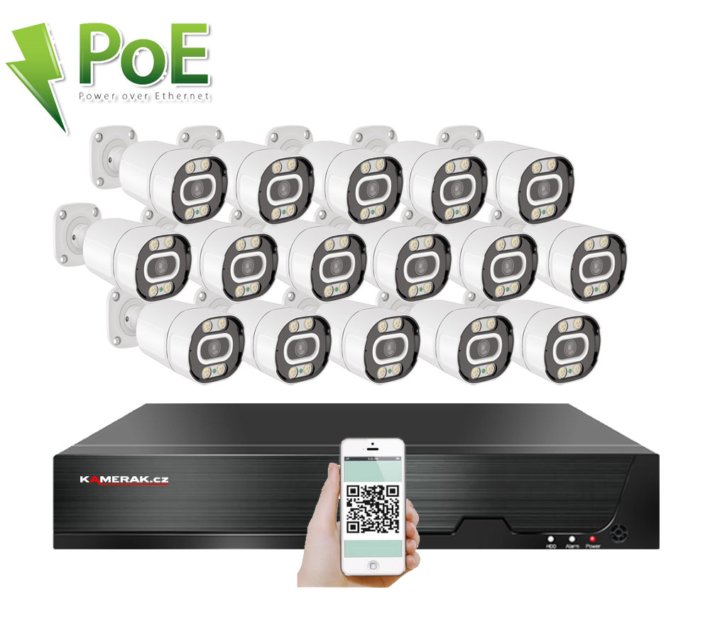 16 kamerov systm PoE IP XM-1603C 5MPx