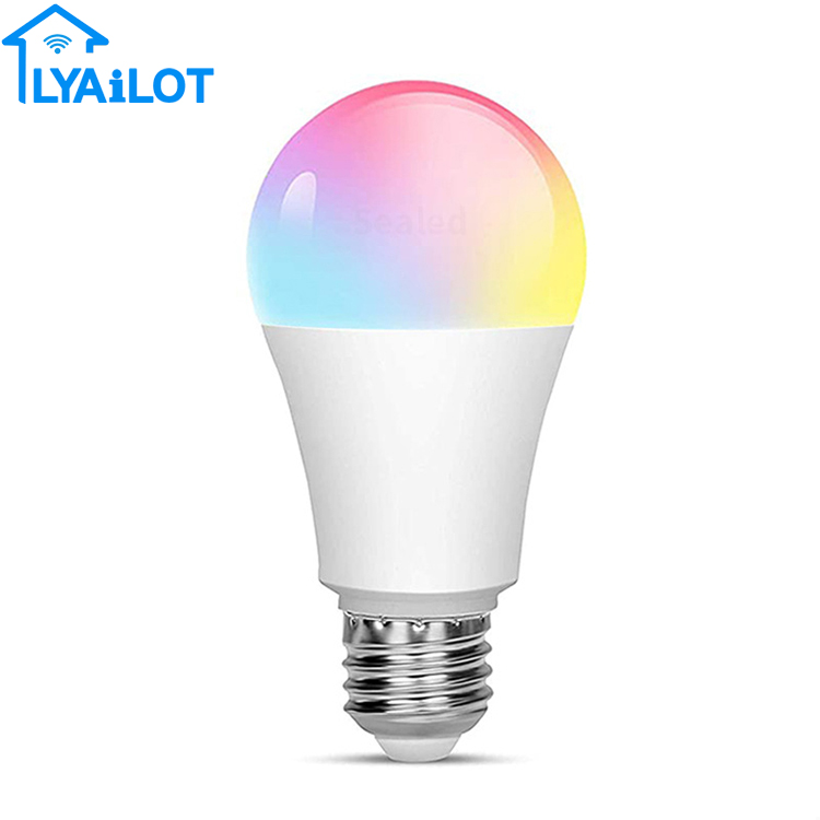 Smart E27 Wifi Control RGB White Smart LYAILOT LED rovka 9W, chytr wifi rovka