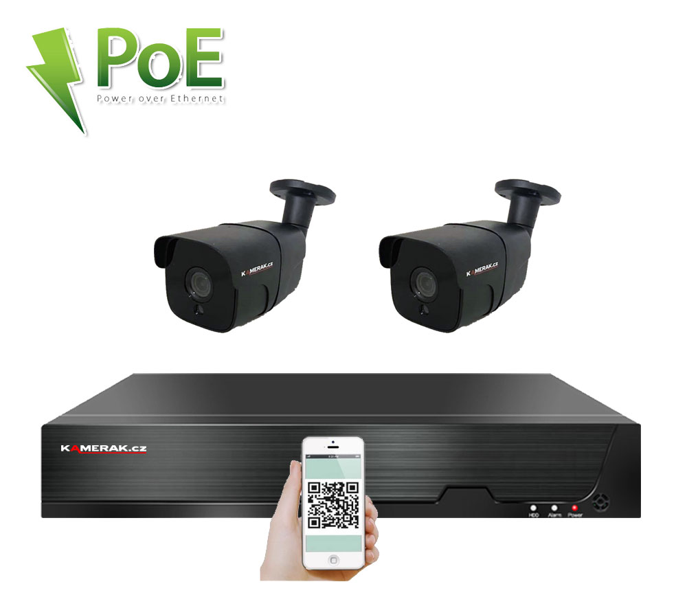 2 kamerov systm PoE IP XM-207D 8MPx 4K