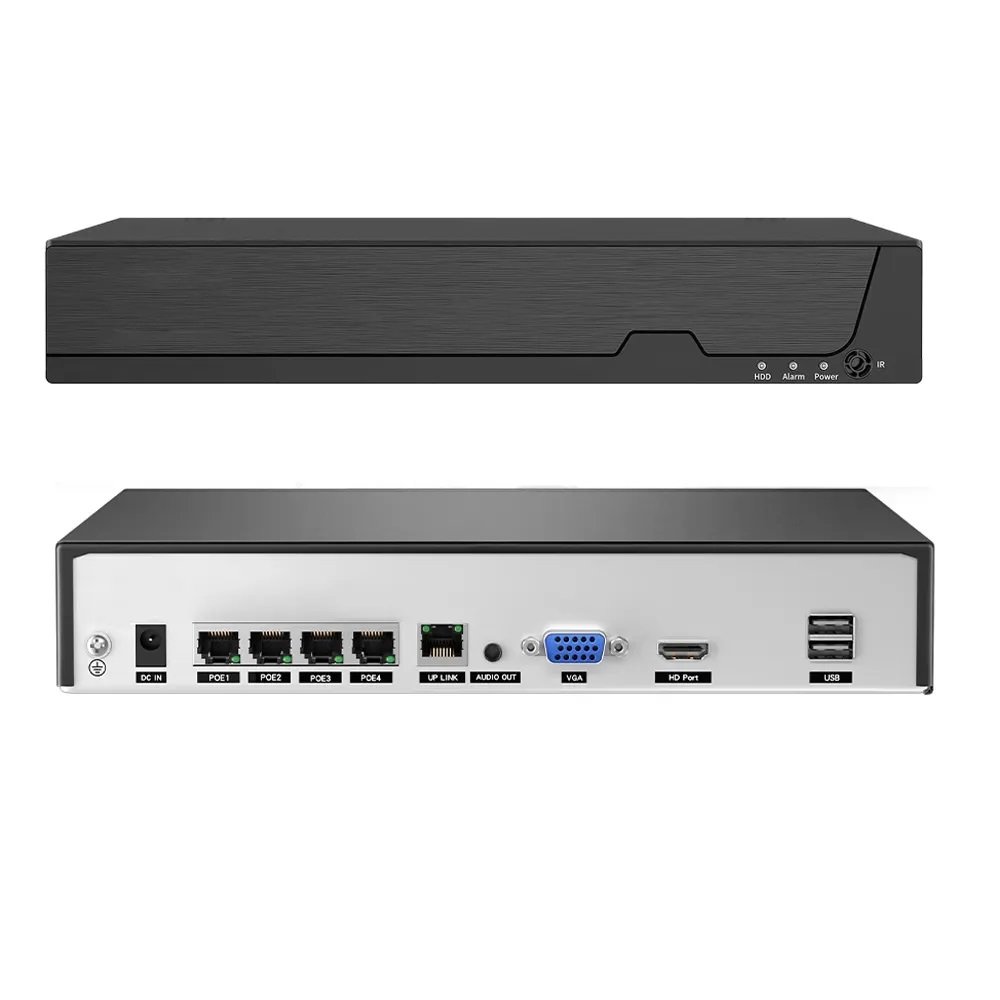 Rekordr pro 4 IP kamery s vestavnm PoE napjenm