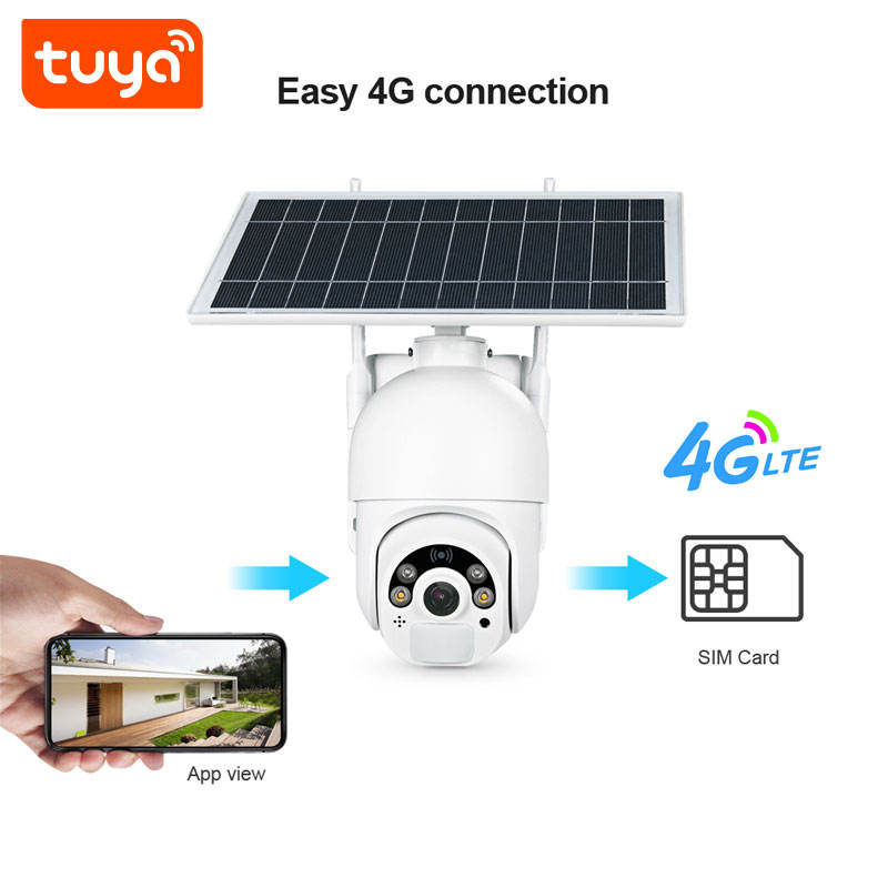Solrn 6W IP kamera TUYA PST-S20-4G 2MPx, PTZ, 4xbaterie, na simkartu