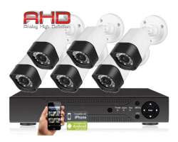 6 kamerov AHD set HE6-50A 2Mpx 1080p, H.265, CZ menu - 6190 K
