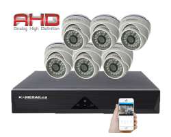 6 kamerov� AHD set WN6-51E 5Mpx 1920p, H.265, CZ menu - 7690 K�
