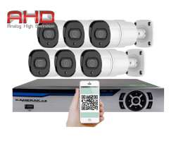 6 kamerov AHD set HE6-63E 5Mpx 1920p, H.265, CZ menu - 8690 K