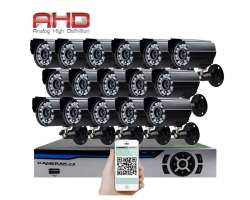 16 kamerov AHD set HE16-52A 2Mpx 1080p, H.265, CZ menu - 15690 K