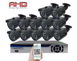12 kamerov� AHD set HE12-58A 2Mpx 1080p, H.265, CZ menu - 11390 K�