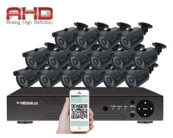 16 kamerov AHD set HE16-58A 2Mpx 1080p, H.265, CZ menu - 13490 K