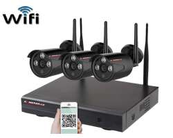  Bezdrtov 3 kamerov set WiFi IP PRO WIP3-103B-Black 3MPx, CZ menu - 5190 K
