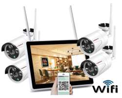 Bezdrtov 4 kamerov set WiFi TUYA WTU4-082A 13"LCD, 2MPx, CZ menu - 9190 K