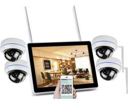 Bezdr�tov� 4 kamerov� set WiFi IP PRO WIP4-154B 11,6"LCD, 3MPx, CZ menu - 9190 K�