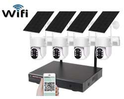 Bezdr�tov� sol�rn� PTZ 4 kamerov� syst�m Wifi IP Pro WIP4-211B 4MPx, CZ menu - 8590 K�