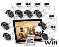 Bezdrtov 8 kamerov set WiFi IP PRO WIP8-152B 11,6"LCD, 3MPx, CZ menu - 13790 K