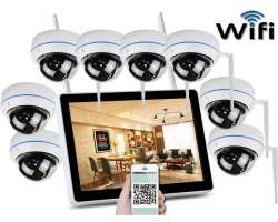 Bezdrtov 8 kamerov set WiFi IP PRO WIP8-154B 11,6"LCD, 3MPx, CZ menu - 13790 K
