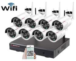 Bezdrtov 8 kamerov set WiFi IP PRO WIP8-302C 5MPx, CZ menu - 13690 K