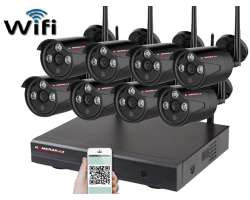 Bezdrtov 8 kamerov set WiFi IP PRO WIP8-303C-Black 5MPx, CZ menu - 12790 K