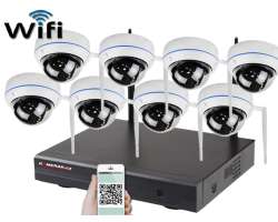 Bezdrtov 8 kamerov set WiFi IP PRO WIP8-304C 5MPx, CZ menu - 13690 K