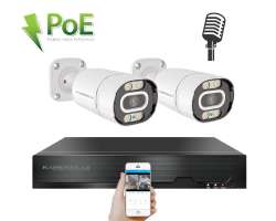 PoE IP 2 kamerovy set XM-203B 4MPx, mikrofon, CZ menu - 5190 K�