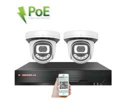 PoE IP 2 kamerov� set XM-212B 4Mpx, CZ menu - 5190 K�