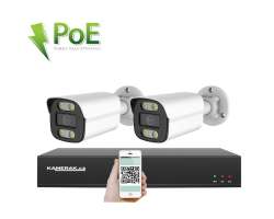 PoE IP 2 kamerov� set XM-214B 4MPx, CZ menu - 5190 K�