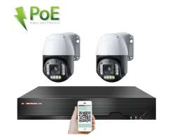 PoE IP 2 kamerový set XM-PTZ-220B 4Mpx, CZ menu - 6690 Kč