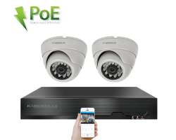 4K PoE IP 2 kamerov� set XM-202D 8MPx, CZ menu - 6390 K�