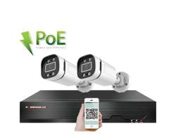 4K PoE IP 2 kamerov set XM-206D 8MPx, CZ menu - 6890 K