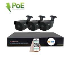 PoE IP 3 kamerov set  XM-307A 3MPx, CZ menu - 6890 K