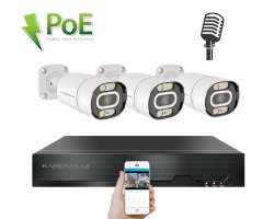 PoE IP 3 kamerovy set XM-303B 4MPx, mikrofon, CZ menu - 6490 K�