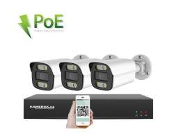 PoE IP 3 kamerov� set XM-314B 4MPx, CZ menu - 6490 K�