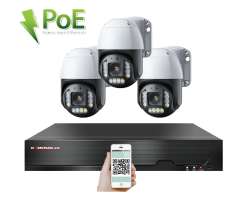 PoE IP 3 kamerov set XM-PTZ-320B 4Mpx, CZ menu - 7390 K
