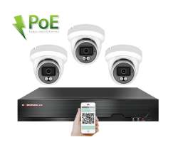 4K PoE IP 3 kamerov� set XM-309D 8MPx, CZ menu - 8490 K�