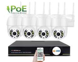 PoE IP 4 kamerov set XM-PTZ-238A Ai 2Mpx, CZ menu - 8190 K