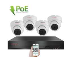 PoE IP 4 kamerov� set XM-402B 4MPx, CZ menu - 7690 K�