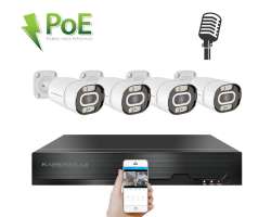 PoE IP 4 kamerovy set XM-403B 4MPx, mikrofon, CZ menu - 7690 K�
