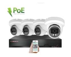 PoE IP 4 kamerov� set XM-409B 4MPx, CZ menu - 7690 K�