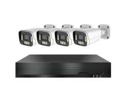 4K PoE IP 4 kamerov set XM-406D 8MPx, CZ menu - 11090 K