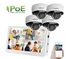 PoE IP 4 kamerov� set XM-455D 8MPx s  LCD 12", CZ menu - 12290 K�