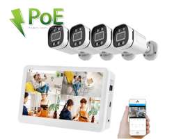 4K PoE IP 4 kamerov set XM-456D 8MPx s LDC 12", CZ menu - 12490 K