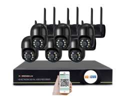 PoE IP 6 kamerov set XM-PTZ-240A  2Mpx, CZ menu - 8999 K