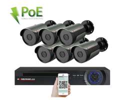 PoE IP 6 kamerov set XM-609A 3MPx, CZ menu - 11690 K