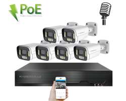 PoE IP 6 kamerov set XM-606B 4MPx, CZ menu - 11190 K