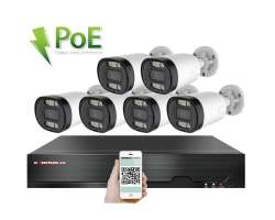 PoE IP 6 kamerov set XM-613B 4MPx, CZ menu - 12490 K