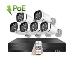 4K PoE IP 6 kamerov set XM-606D 8MPx, CZ menu - 15990 K