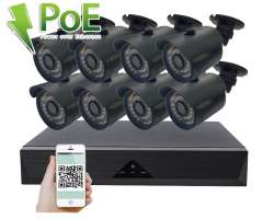 PoE IP 8 kamerov set XM-808A 3MPx, CZ menu - 11790 K