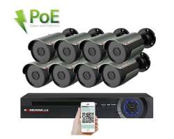 PoE IP 8 kamerov set XM-809A 3MPx, CZ menu - 13590 K