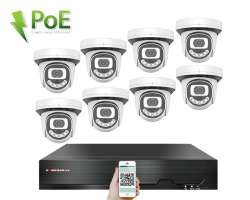 PoE IP 8 kamerov� set XM-812A 3Mpx, CZ menu - 11490 K�